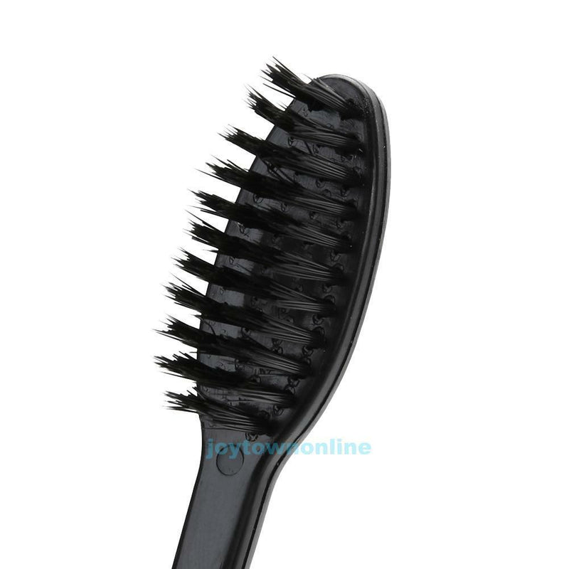 4Pcs Bamboo Charcoal Toothbrush Oral Dental Care Soft Nano Bristle Teeth Brush