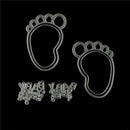 Lovely Baby Foot Cutting Dies Stencil Book Photo Album Card Embossing Craft FT