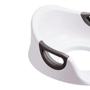 Baby Potty Toilet Training Seat Portable Toilet Ring with Armrest (White) A