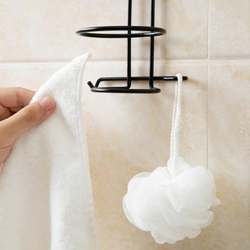 Steel Metal hair dryer rack for Wall Shelf rack Stand Wall-mounted Bathroom V4K3