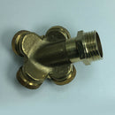 4-Head Brass 1/2" DN15 Garden Watering Agriculture Spray Nozzle Sprinkler