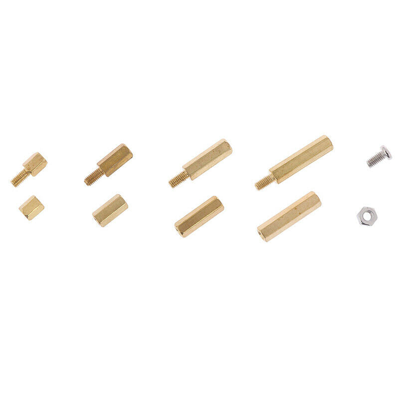 120Pcs M3 Male Female Brass Standoff Spacer PCB Board Hex Screws Nut S^P   Bj