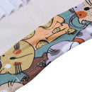 Canvas Pencil Wrap,Travel Drawing Cute Cat Pencil Roll Organizer For Artist J4G9