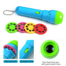Mini Projector Flashlight Torch Educational Light-up Toys for Children Kids Gift