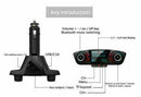 Bluetooth Car FM-Transmitter MP3 Player Hands free Kit USB Charger Radio Ad T3O4