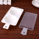 1pc 2 Slot Portable Plastic Egg Poacher Microwave Oven Breakfast Accessory