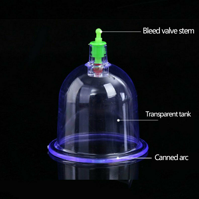 10pcs Medical Chinese Vacuum Body Cupping Massage Healthy Therapy Suction Set