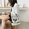 Cow Print Handbag Women PU Acrylic Chain Underarm Shoulder Bags (Beige)