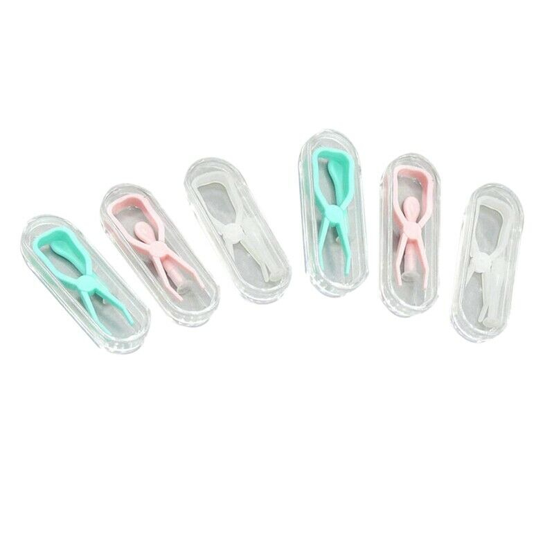 6 Set Contact Lenses Tweezers and Suction Stick Contact Lens Inserter Remov H5Y7