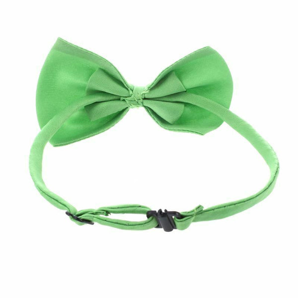 Dog Cat Pet Collar Accessory Bow Tie Necktie Green 2 Pieces