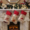 Lovely Christmas Stockings Set of 3 Santa, Snowman, Reindeer, Xmas Characte Y1H8