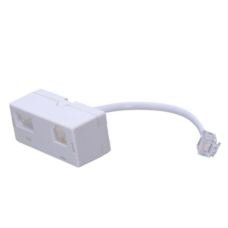 RJ11 Male Plug to RJ11 UK BT Telephone Socket Adapter Splitter D8Q3