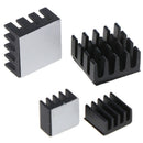 4pcs Black Aluminum Heatsink Cooler Cooling Kit For Raspberry Pi 3/2 /Rpi B+