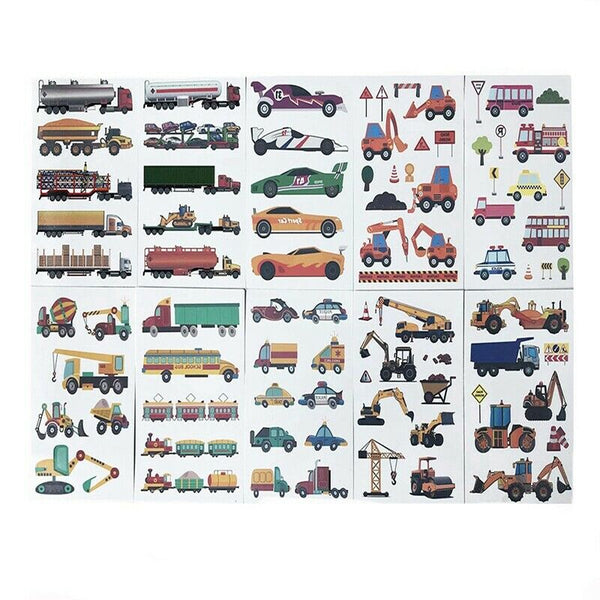 Rocooart Temporary Tattoos For Kids Tattoo Body Stickers - Cartoon Tattoos  W8M6