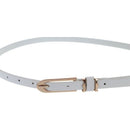 Fashion Lady Women Waistband Pu Leather Belt (White)