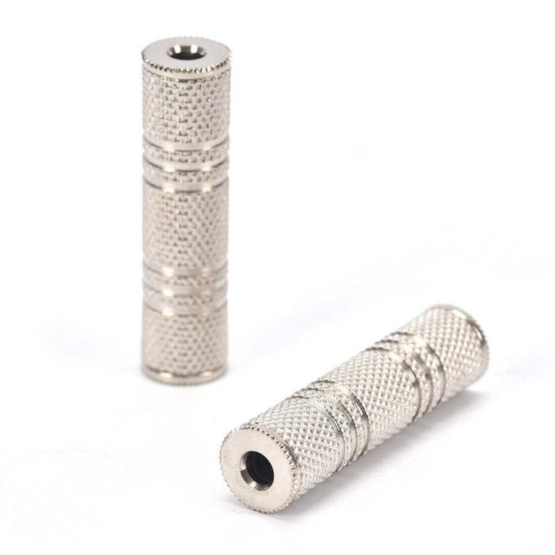 2PCS 3.5mm Female to Female Audio Adapter Connector Coupler Stereo F/F`Extension