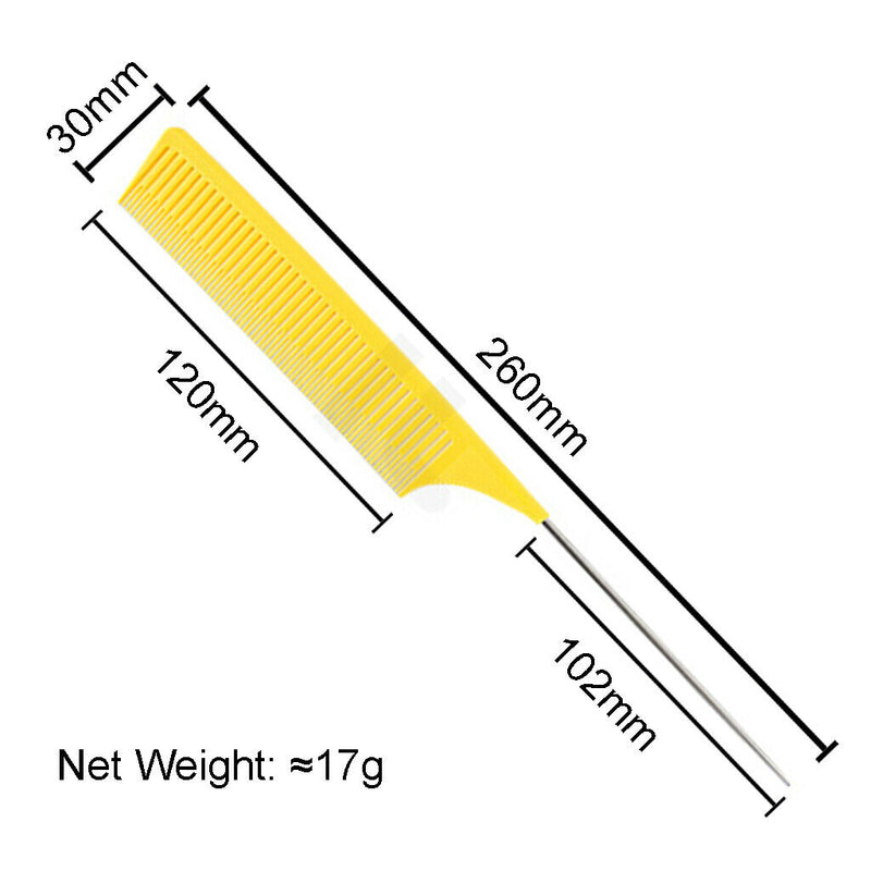 Heat-resistant Fine Weave Highlighting Foiling Hair Comb Combs Tool Pin Tail