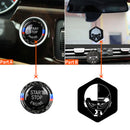 Engine Start Stop Button Replace Cover + Ring for BMW 320iÃ‚Â (Black Tircolor) A