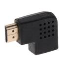HDMI Left Angle Adapter Vertical Flat M/F Connector Low Profile Design