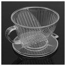 Clear Coffee Filter Cup Cone Maker Brewer Holder Plastic Reusable Y8Q3
