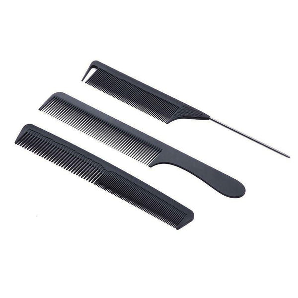 3pcs/Set Anti-Static Carbon Comb Professional Beauty Salon Styling Comb A#S