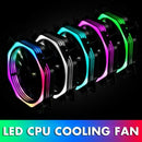 120Mm Cpu Cooler Cooling Fan Intel Led 8 Damping Pads Lower Noise Heatsink