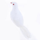 3pcs Artificial Dove Birds Statue Garden Sculpture Ornament Handcraft Wedding