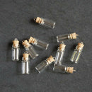 10pc Mini Perfume Bottle Small Bottle Oil Container Necklace Jewelry Accessories