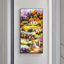 5D DIY Full Round Drill Diamond Painting Summer Garden Cross Stitch Craft