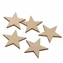 25 Pcs Natural Unfinished Blank Wood Wooden Stars Star DIY Decor Crafts-, 2019