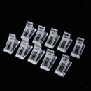 10x Quick Building Gel Nail Extension Clip Nail Tips Plastic Clips Tools NEW