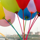 100x Plastic Balloon Holder Sticks and Cups Tray Party Wedding Decor Appliance@