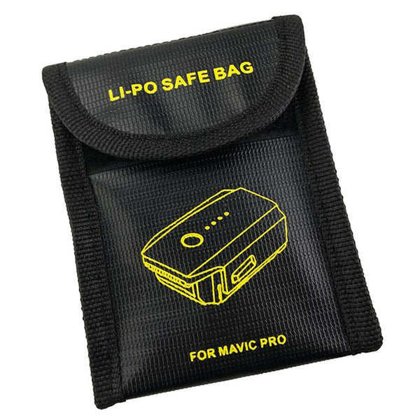 1x Black Li-po Safe Bag Protection Case for Mavic Pro Drone Battery Storage