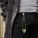 Unisex Punk Metal Wallet Belt Chain Rock Pants Keychain Pin Ring Clip Keyring`US