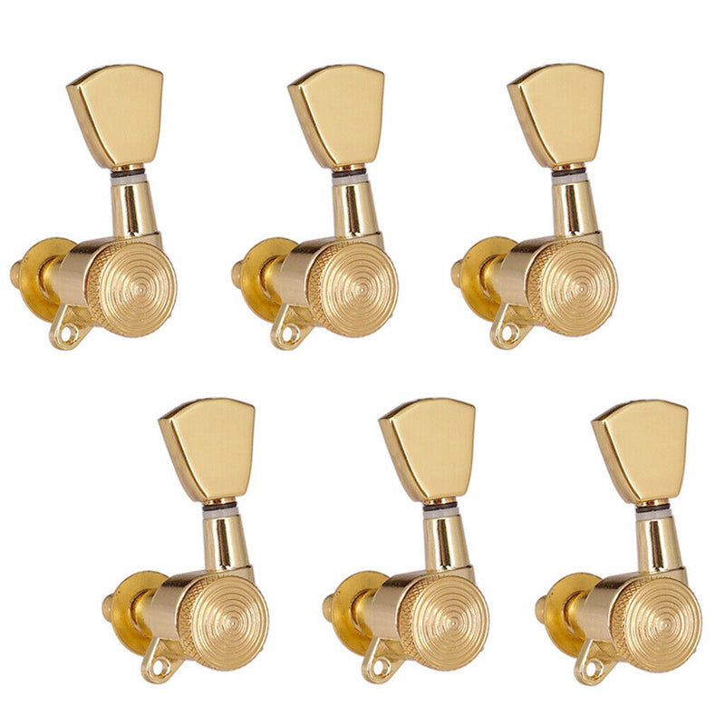 1 Set 6L Electric GuitarS Tuning Pegs Lock String Golden