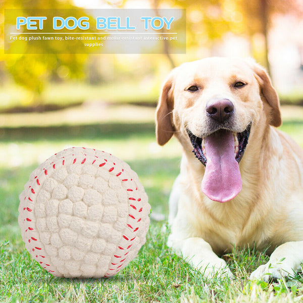 Pet Soft Latex Squeak Sound Molar Ball Dog Interactive Chew Toys (Tennis) A#S