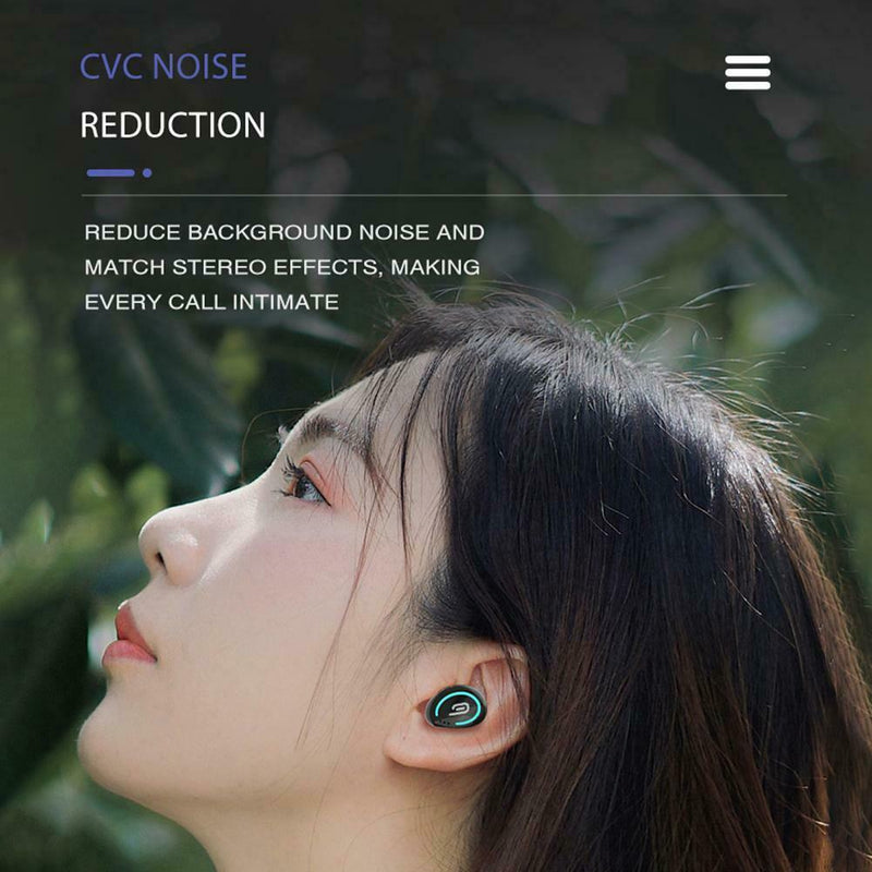 Single True Wireless Mini Bluetooth Earbud In-Ear Handsfree Headset w/Charge Box