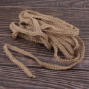 10m Natural Jute Burlap Braided Hessian Ribbon Embellishment for XMAS 12mm