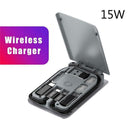 Multi-funct Universal Data Line Adaptor Portable Storage Bag Wireless Charging