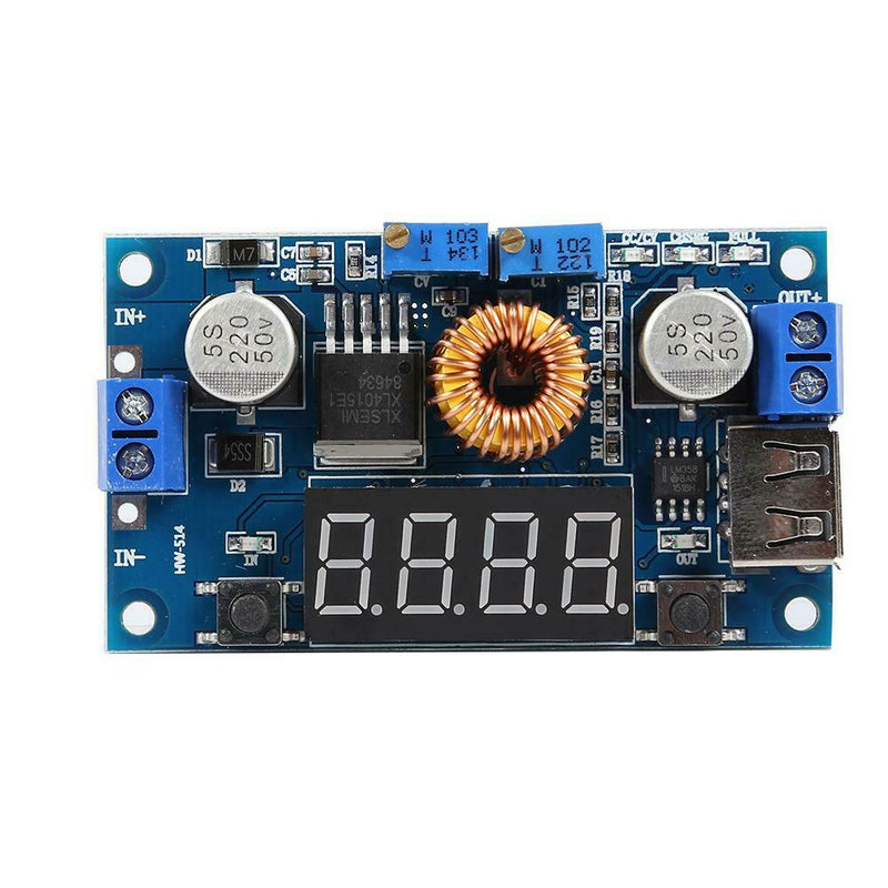 2 in 1 5A DC-DC Adjustable Power Step-down Buck Module CC/CV Charge Board