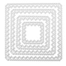 4pcs Metal Cutting Dies Stencils for DIY Scrapbooking Photo (Square Love)