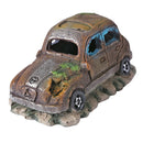 Fish Tank Landscaping Aquarium Ornaments Retro Imitation Old Car Moss Decoration