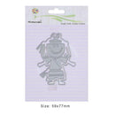 Cartoon Kung Fu Metal Cutting Dies Stencil DIY Scrapbook Paper Card Craft