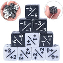 10x Dice Counters 5 Positive +1/+1 & 5 Negative -1/-1 For Gathering Table TO