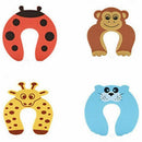 C-Shaped Foam Door Guard Anti-Slam Animals 4 Pack T1G7