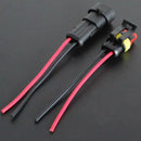 5 Kits 2Pin Way Car Waterproof Seal Electrical Connector Plug With AWG Wire HOT