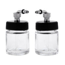 2Pcs 22CC Airbrush Airbrushing Airbrush Gun Spare Glass Jars Bottle Airbrush Kit