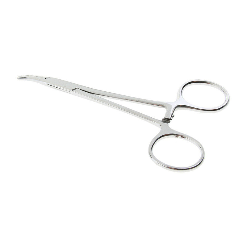2 Pcs Dog Ear Cleaning Pliers Hair Clamp Tweezers Pet Forceps Curved Small