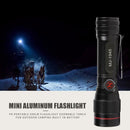 Portable 600LM P8 LED Flashlight Outdoor Torch Built-in Battery USB Charger