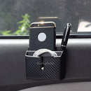 Universal Car Vehicle Storage Box Organizer Mobile Phone Pocket Bag Holder Black